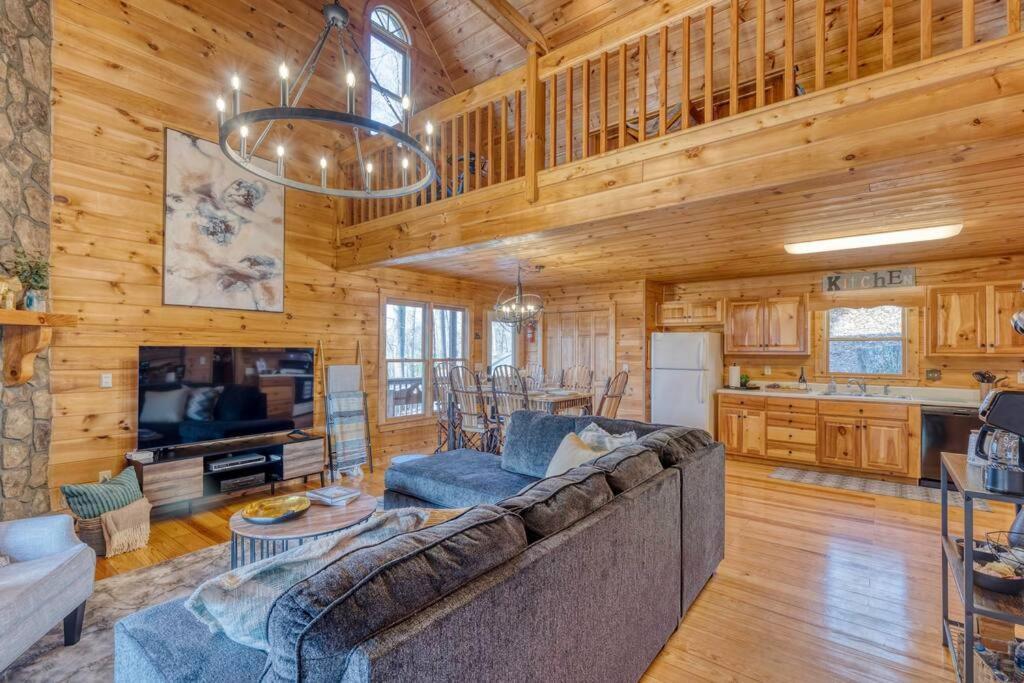 Mtn Cabin Sleeps 10 - 5 Mins To Fishing & Camping エリジェイ エクステリア 写真